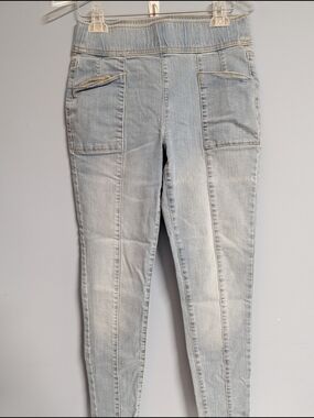 INC International Concepts Light Blue Skinny Jeans with Knit Waist